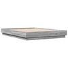 vidaXL Cadre de lit sans matelas sonoma gris 120x200 cm
