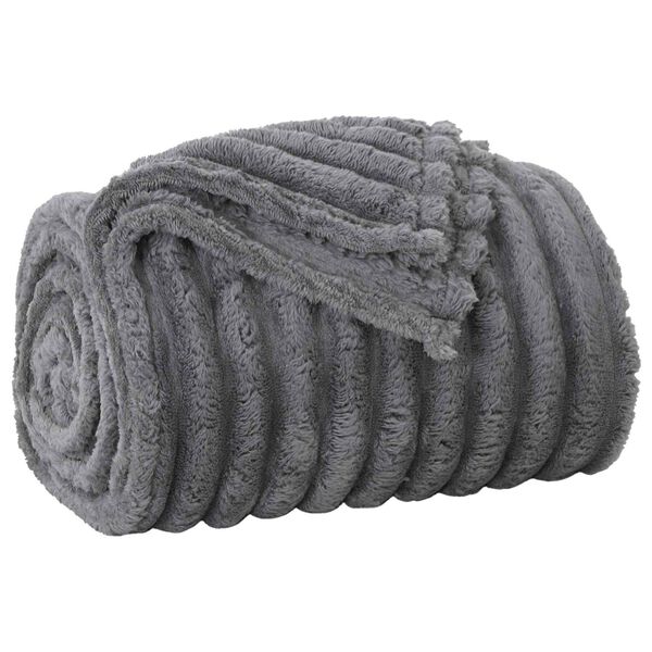 vidaXL Jet&eacute; Gris fonc&eacute; 240 x 220 cm Toison