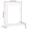 vidaXL Miroir de salle de bain avec &eacute;tag&egrave;re Noir 50 x 12 x 60 cm