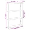 vidaXL &Eacute;tag&egrave;re murale ch&ecirc;ne sonoma 43x9x60 cm bois d'ing&eacute;nierie