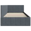 vidaXL Cadre de lit d'angle Gris fonc&eacute; 100 cm x 200 cm Velours