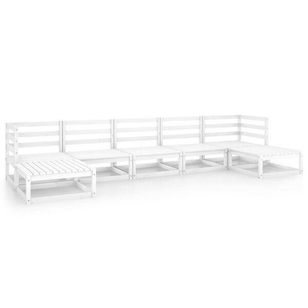 vidaXL Salon de jardin 7 pcs bois de pin massif