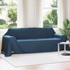 vidaXL Jet&eacute; Bleu marine 350 x 270 cm Toison