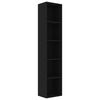 vidaXL Biblioth&egrave;que Noir 40x30x189 cm Bois d&rsquo;ing&eacute;nierie