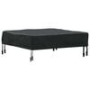 vidaXL Housse de Table Uni Noir 62 x 62 x 15 cm tissu