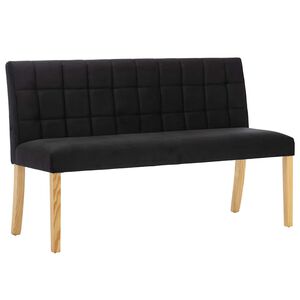 vidaXL Banc 140 cm Noir Velours