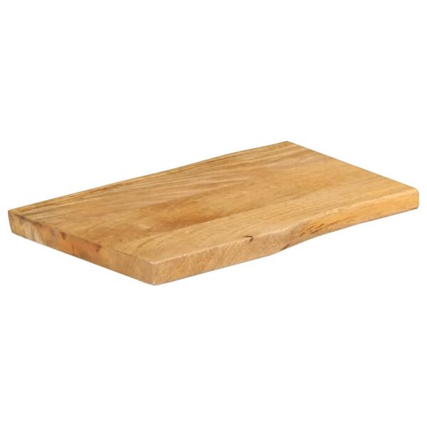 vidaXL Dessus de table 50x40x2,5 cm bord vivant bois massif manguier