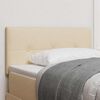 vidaXL T&ecirc;te de lit avec t&ecirc;te de lit Cr&egrave;me 90 cm Cuir synth&eacute;tique