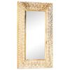 vidaXL Miroir sculpt&eacute; &agrave; la main 80x50x2,6 cm Bois de manguier solide