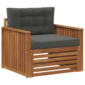 vidaXL Canap&eacute; d&rsquo;ext&eacute;rieur Bois d'acacia massif et polyester