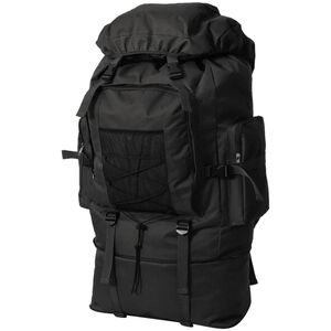 vidaXL Sac &agrave; dos en style d'arm&eacute;e XXL 100 L noir