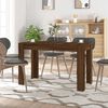 vidaXL Table &agrave; d&icirc;ner Ch&ecirc;ne marron 120x60x76 cm bois d'ing&eacute;nierie