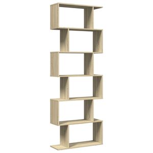 vidaXL &Eacute;tag&egrave;re s&eacute;paratrice de pi&egrave;ce 6 niveaux ch&ecirc;ne sonoma 70x24x193cm