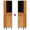 vidaXL Armoire de salle de bain 38x33x160 cm bois massif d'acacia