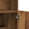 vidaXL Buffet LED Marron 60 x 37 x 100 cm Bois d'ing&eacute;nierie