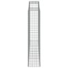vidaXL Paniers à gabions arqués 10 pcs 300x50x220/240 cm fer galvanisé