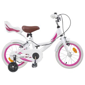 vidaXL V&eacute;lo pour Enfants 14 Pouces pour les 3-5 ans Blanc