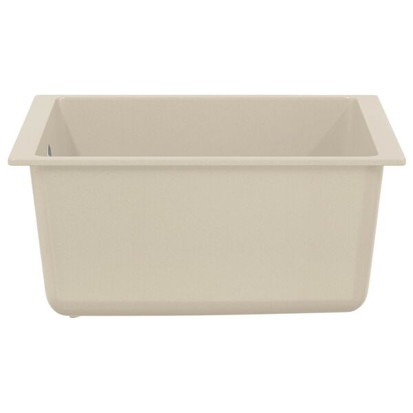 vidaXL &Eacute;vier Beige 370 x 460 mm 80% Quartz et 20% R&eacute;sine