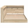 vidaXL Lit Biblioth&egrave;que Ch&ecirc;ne Sonoma 120 x 190 cm Bois d'ing&eacute;nierie
