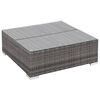 vidaXL Salon de jardin 7 pcs avec coussins r&eacute;sine tress&eacute;e gris