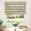 vidaXL Store z&egrave;bre marron sable largeur du tissu 125,9cm polyester
