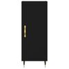 vidaXL Buffet haut Noir 34,5x34x180 cm Bois d'ing&eacute;nierie
