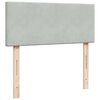 vidaXL Lit ottoman avec matelas et LED gris clair 120x190cm velours