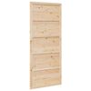 vidaXL Porte de Grange Naturel 90 x 208 cm Bois de pin massif