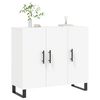 vidaXL Buffet blanc 90x34x80 cm bois d'ing&eacute;nierie