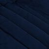 vidaXL Duvet complet toute l'ann&eacute;e Bleu fonc&eacute; 140 x 220 cm Microfibre