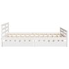 vidaXL Cadre de lit sans matelas blanc 160x200 cm bois de pin massif