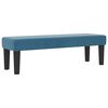 vidaXL Lit &agrave; ressorts avec matelas Bleu fonc&eacute; 140 x 200 cm Velours