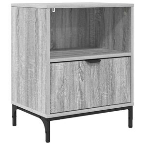 vidaXL Cabinet de chevet Sonoma gris 49 x 36 x 61 cm Bois d'ing&eacute;nierie