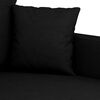 vidaXL Canap&eacute; &agrave; 2 places Noir 120 cm Tissu