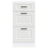 vidaXL Armoire de cuisine Porto blanc bois d'ing&eacute;nierie