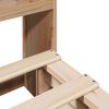 vidaXL Lit biblioth&egrave;que sans matelas 200x200 cm bois massif