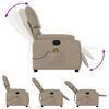 vidaXL Fauteuil de massage inclinable Cappuccino Similicuir