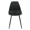 Venture Home Chaises &agrave; manger lot de 2 Polar plastique noir