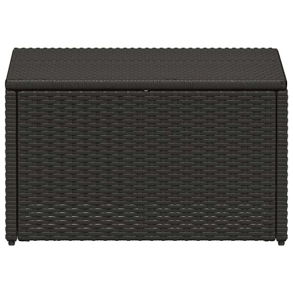 vidaXL Salon de jardin 4 pcs avec coussins Résine tressée Marron