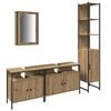 vidaXL Ensemble de mobilier de salle de bain 4 pc Ch&ecirc;ne artisanal