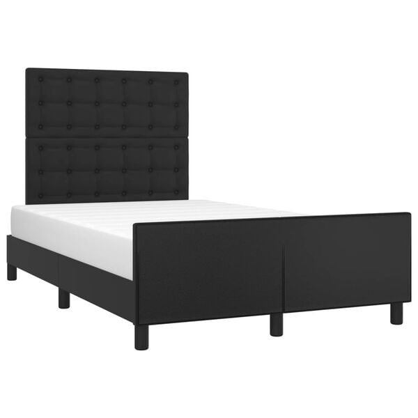 vidaXL Cadre de lit sans matelas noir 120x200 cm similicuir