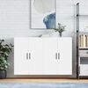 vidaXL Armoires murales 2 pcs blanc 69,5x34x90 cm