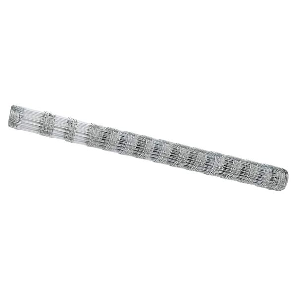 vidaXL Cl&ocirc;ture de prairie Argent&eacute; 25 x 1,6 m Acier galvanis&eacute;