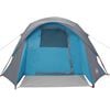 vidaXL Tente de cabine familiale 6 personnes bleu imperm&eacute;able