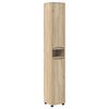 vidaXL Ensemble de mobilier de salle de bain 4 pcs Ch&ecirc;ne Sonoma