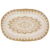 vidaXL Tapis de surface Naturel avec impression blanche 205 x 305 cm