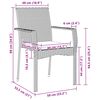 vidaXL Ensemble de salle &agrave; manger pour jardin 5 pcs Gris polyrotin