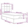 vidaXL Cadre de lit ottoman avec matelas rose 90x200 cm velours