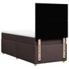 vidaXL Sommier &agrave; lattes de lit avec matelas Marron fonc&eacute; 90x200 cm