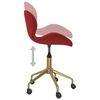 vidaXL Chaises pivotantes &agrave; manger lot de 2 Rouge bordeaux Velours